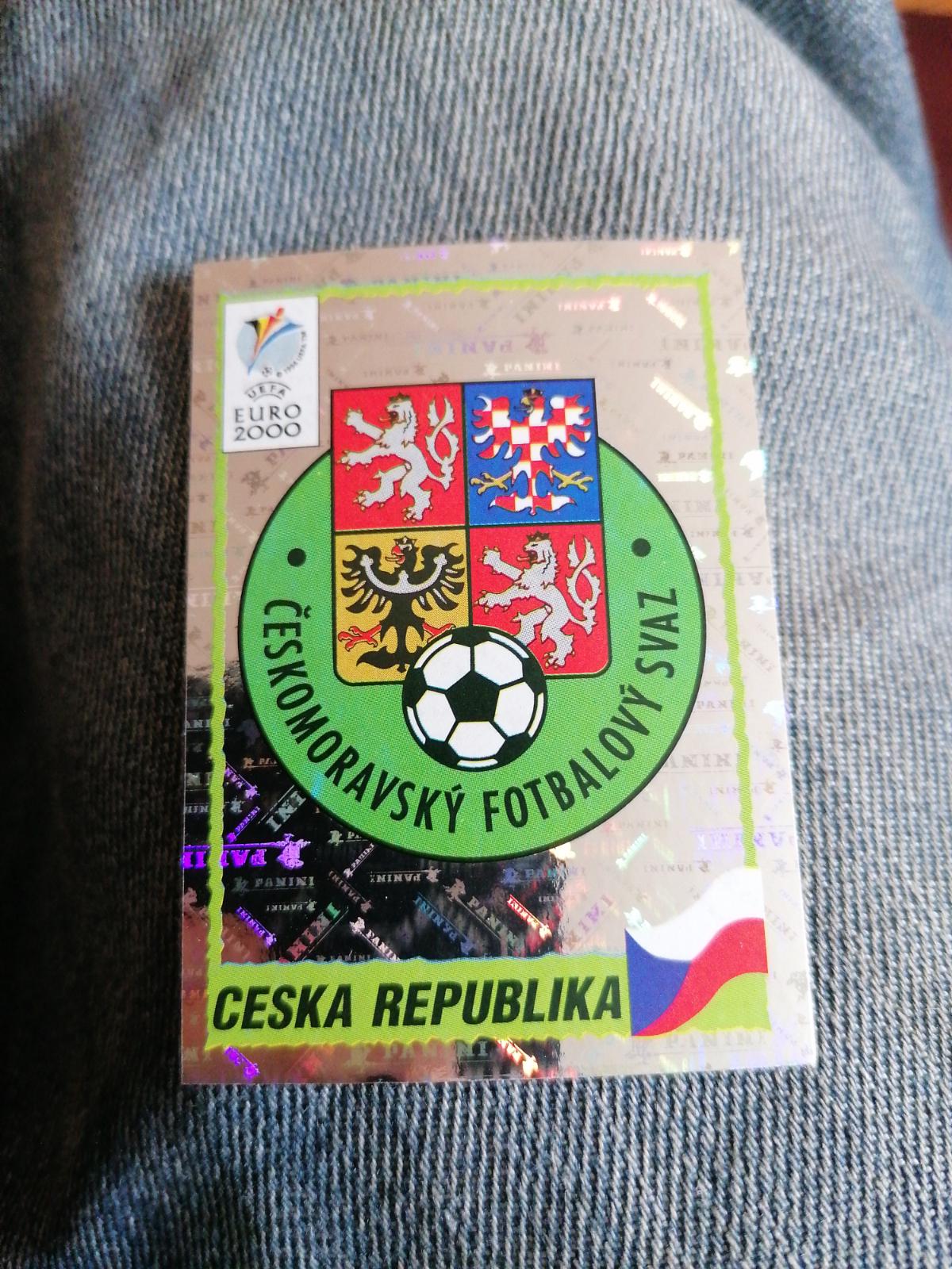 Emblem Czech Republic #294 2000 Panini Euro Belgium Sticker Soccer