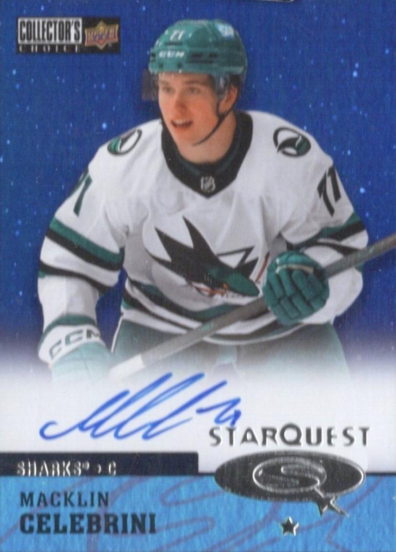 Macklin Celebrini #CSA-MC 2024-25 Upper Deck Clear Cut Hockey 1997-98 Collectors Choice Starquest