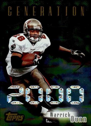 Warrick Dunn #GE1 Football Cards 1998 Topps Generation 2000