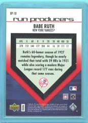 Back Of Card | Babe Ruth Baseball Cards 2006 Upper Deck Run Producers