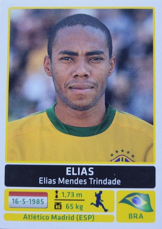 Elias #128 Soccer Cards 2011 Panini Copa America Argentina Sticker