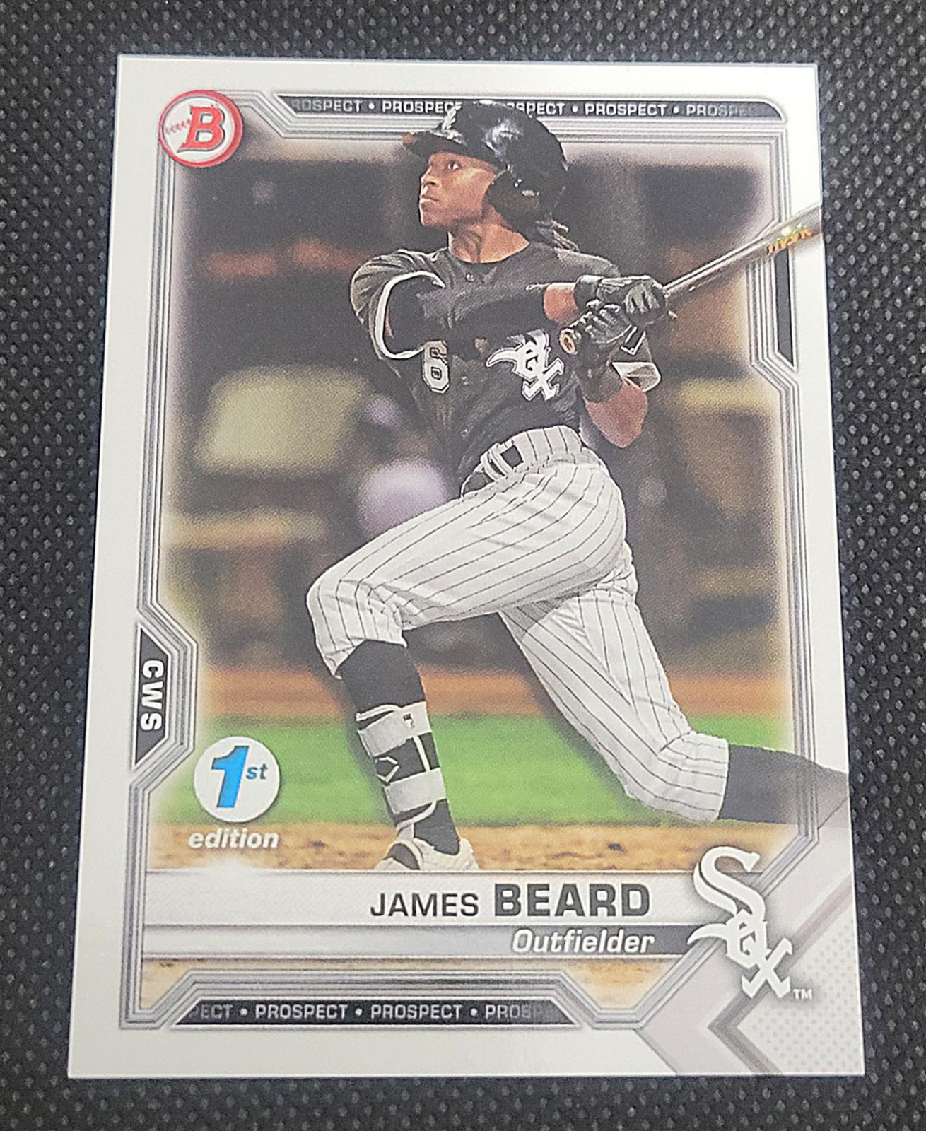James Beard #BFE-6 Baseball Cards 2021 Bowman 1st Edition