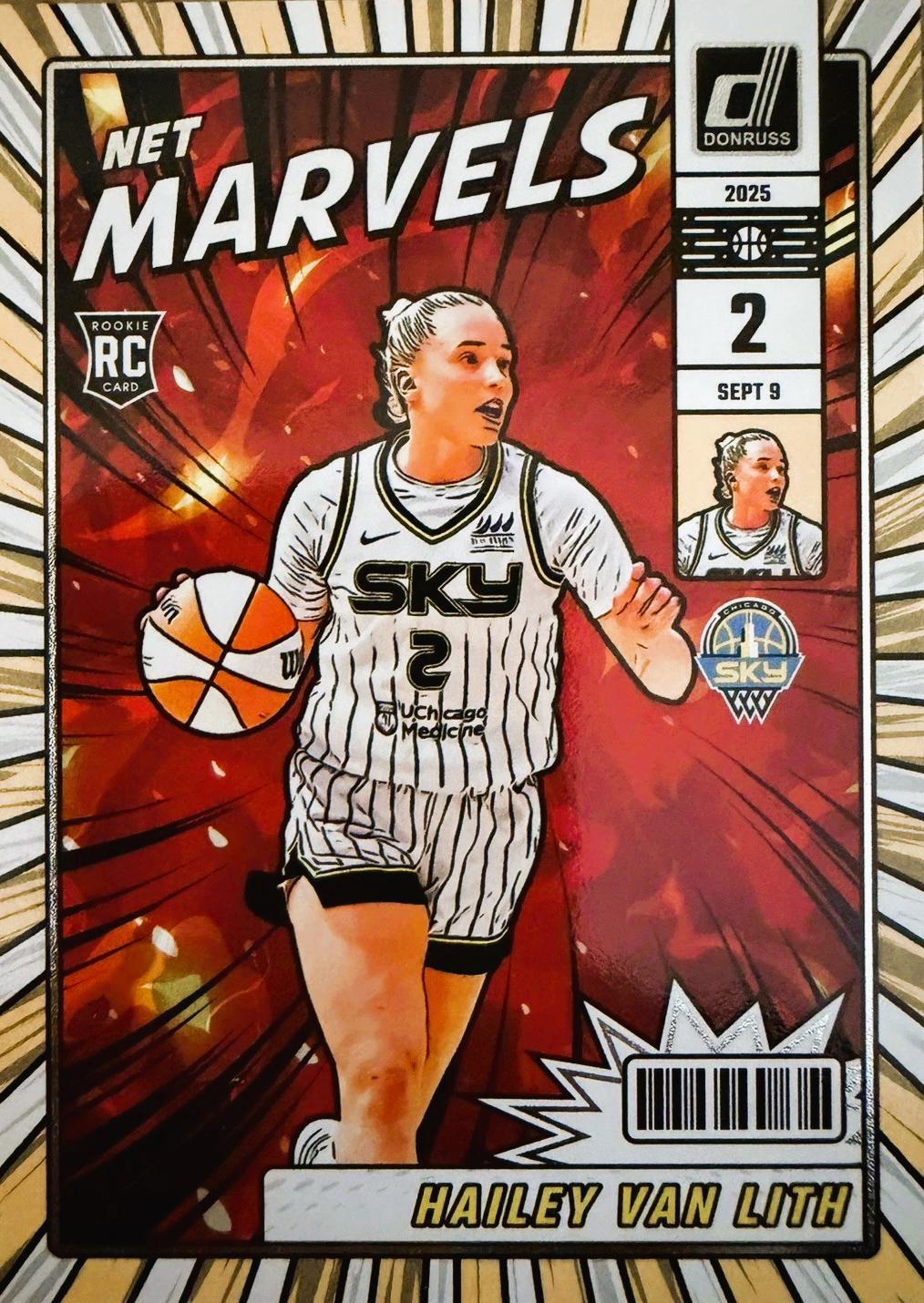 2025 Panini Donruss WNBA Net Marvels Hailey Van Lith #24 card