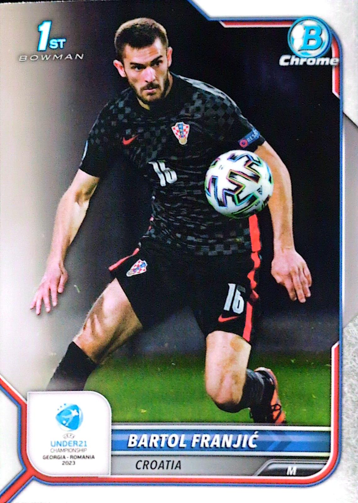 Bartol Franjic #63 2022 Bowman Chrome Road To UEFA U21