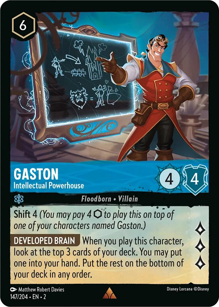 Gaston - Intellectual Powerhouse #147 Lorcana Rise of the Floodborn