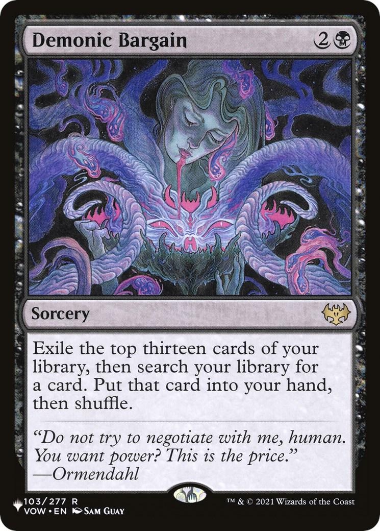 Demonic Bargain (Magic The List Reprints)