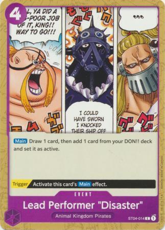 Lead Performer Disaster ST04-014 One Piece Starter Deck 4: Animal Kingdom Pirates