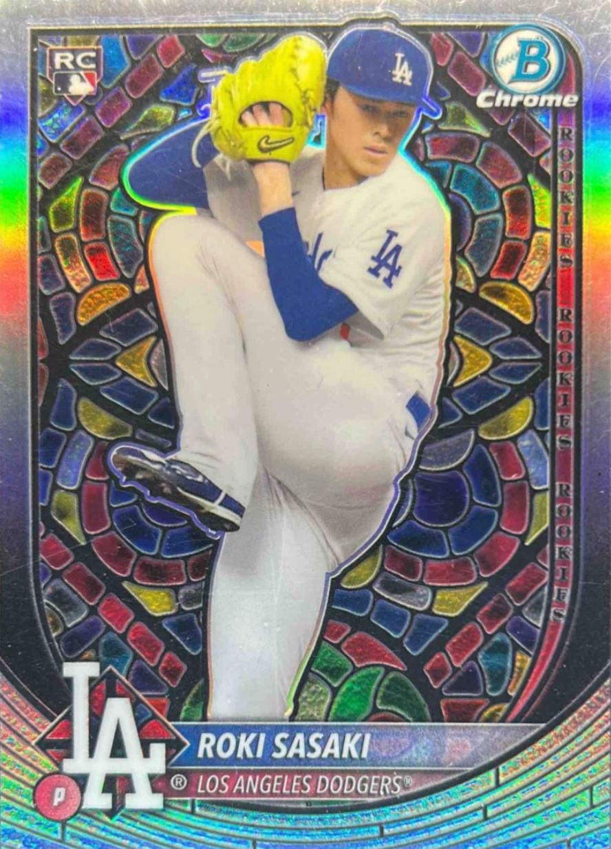 Roki Sasaki [Etched in Glass Variation] #12 Prices | 2025 Bowman