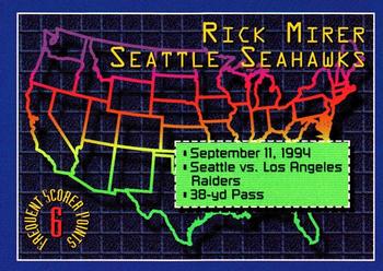 Rick Mirer #4 1994 Stadium Club Football Frequent Scorer Points