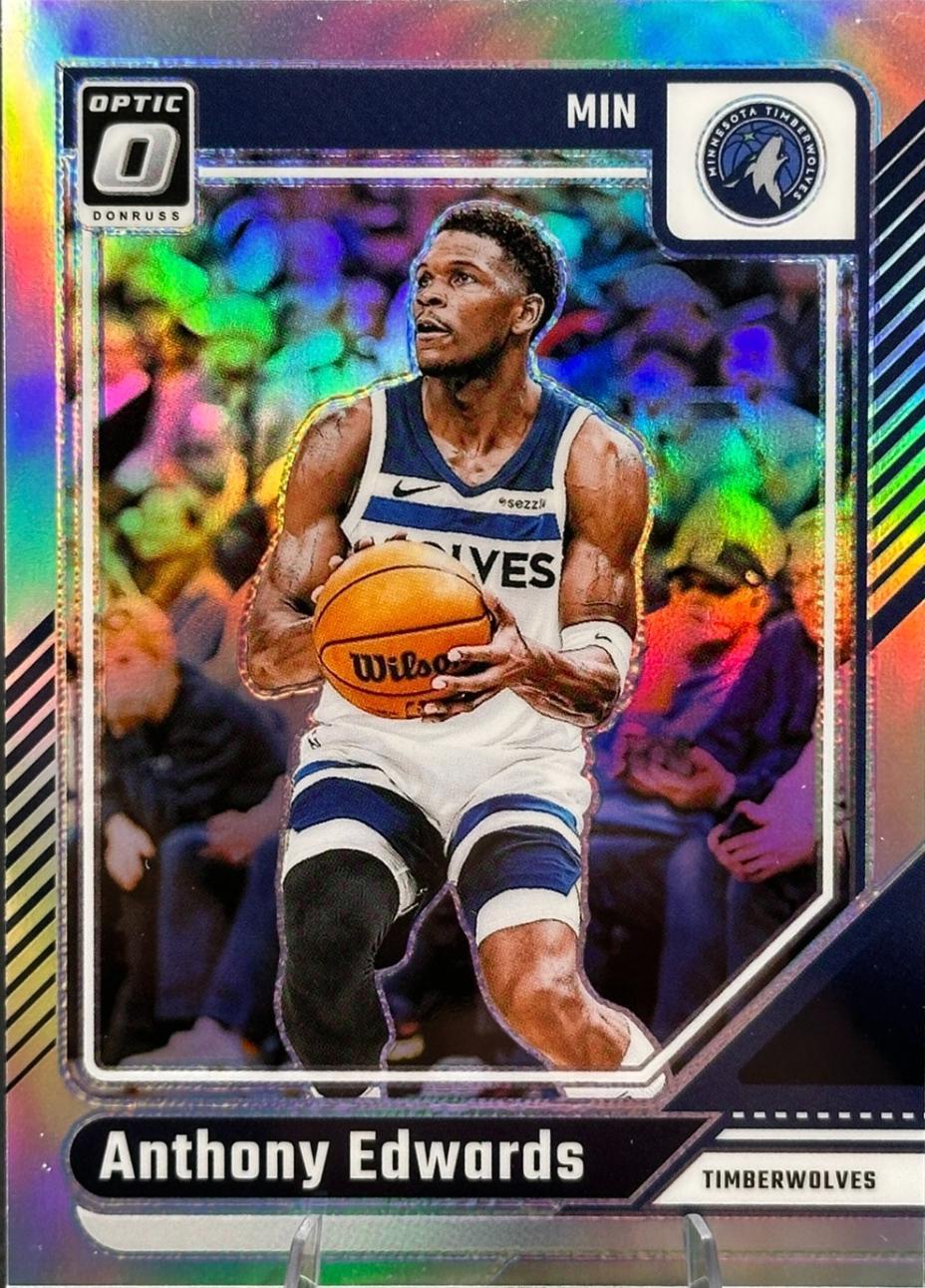 2024 Panini Donruss Optic Anthony Edwards [Holo] #31 card