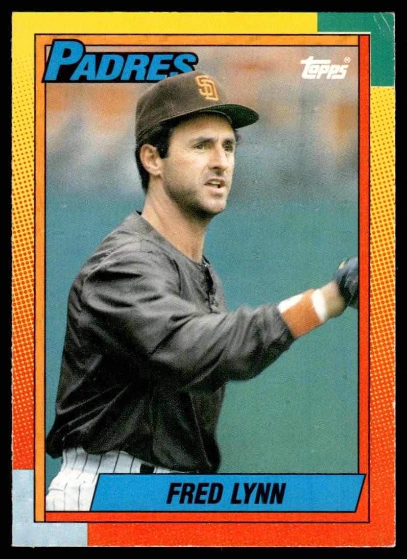 Fred Lynn #62T 1990 Topps Traded Tiffany Baseball