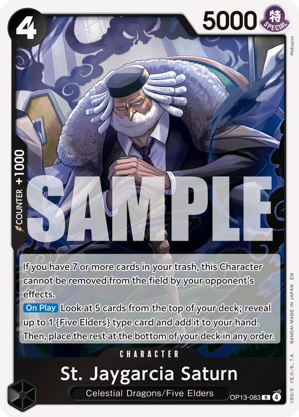 St. Jaygarcia Saturn OP13-083 Prices | One Piece Carrying on His
