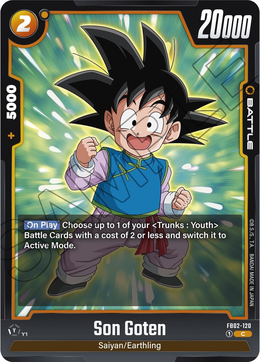 Son Goten FB02-120 Dragon Ball Fusion World Blazing Aura
