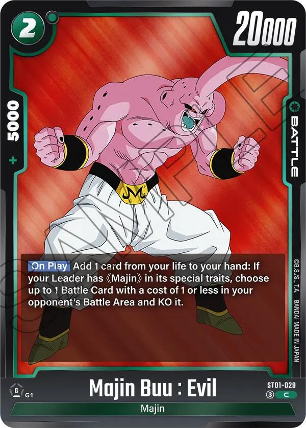 Majin Buu : Evil ST01-029 Prices | Dragon Ball Fusion World Story
