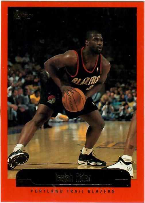 Isaiah Rider #9 Basketball Cards 1999 Topps