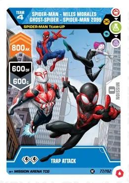 Spider-man - Miles Morales Ghost-spider - Spider-man 2099 #77 Marvel 2022 Mission Arena