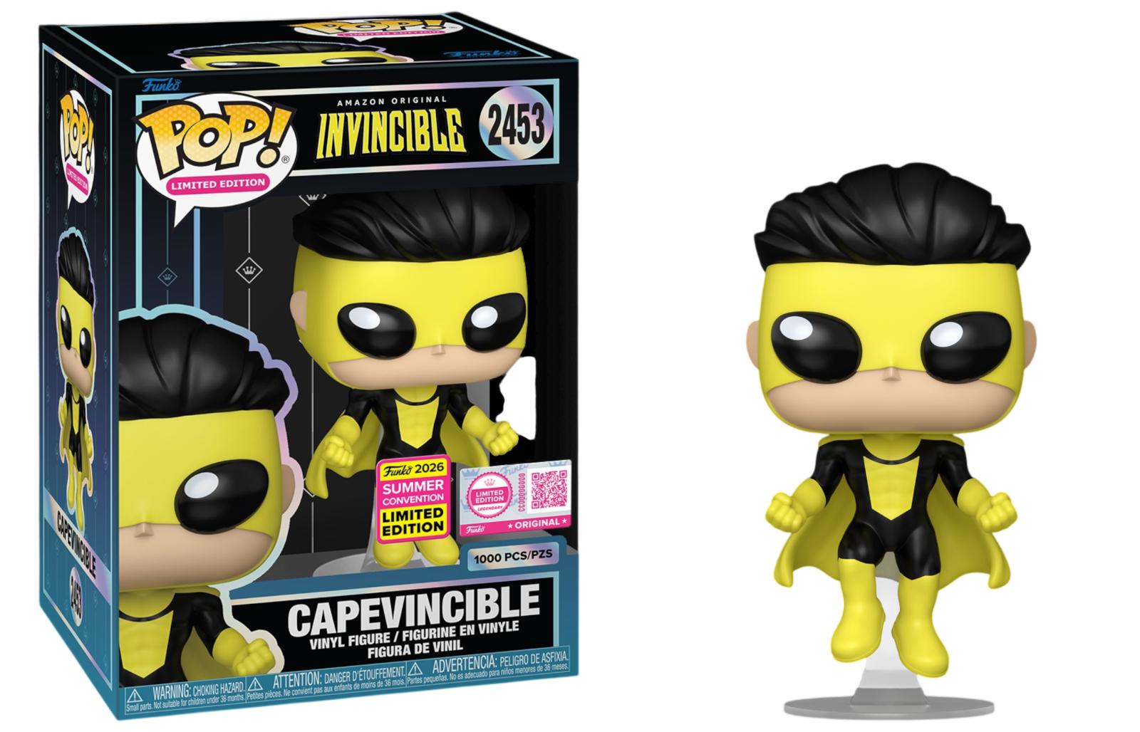 Capevincicble #2453 Invincible Funko Pop Convention exclusive box and figure