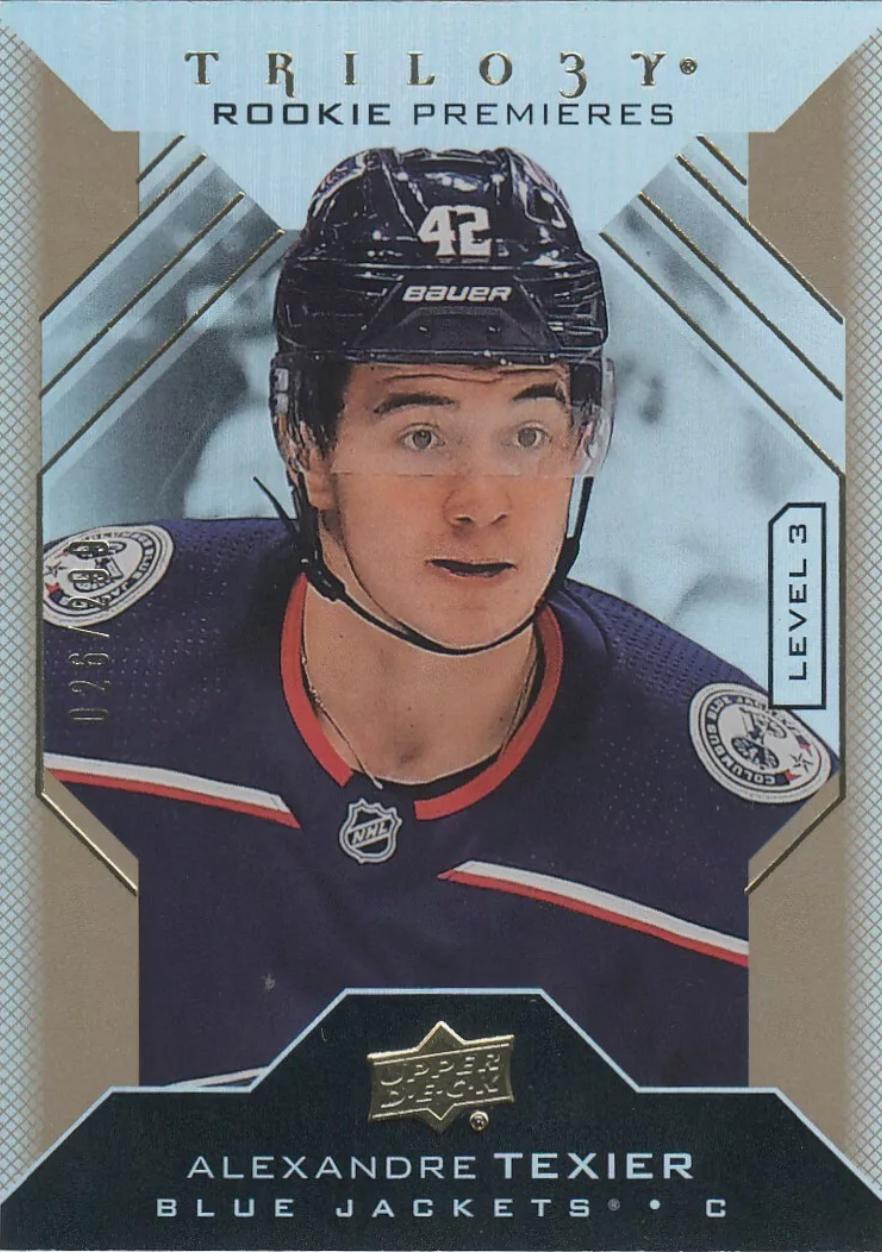Alexandre Texier #131 Hockey Cards 2019 Upper Deck Trilogy