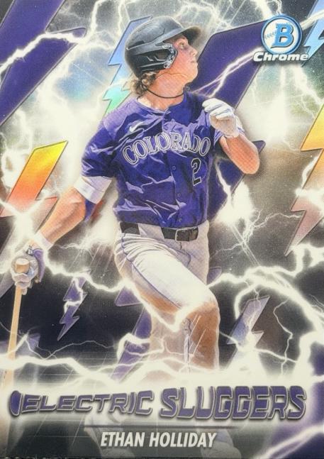 2026 Bowman Electric Sluggers Ethan Holliday #ES-13 card