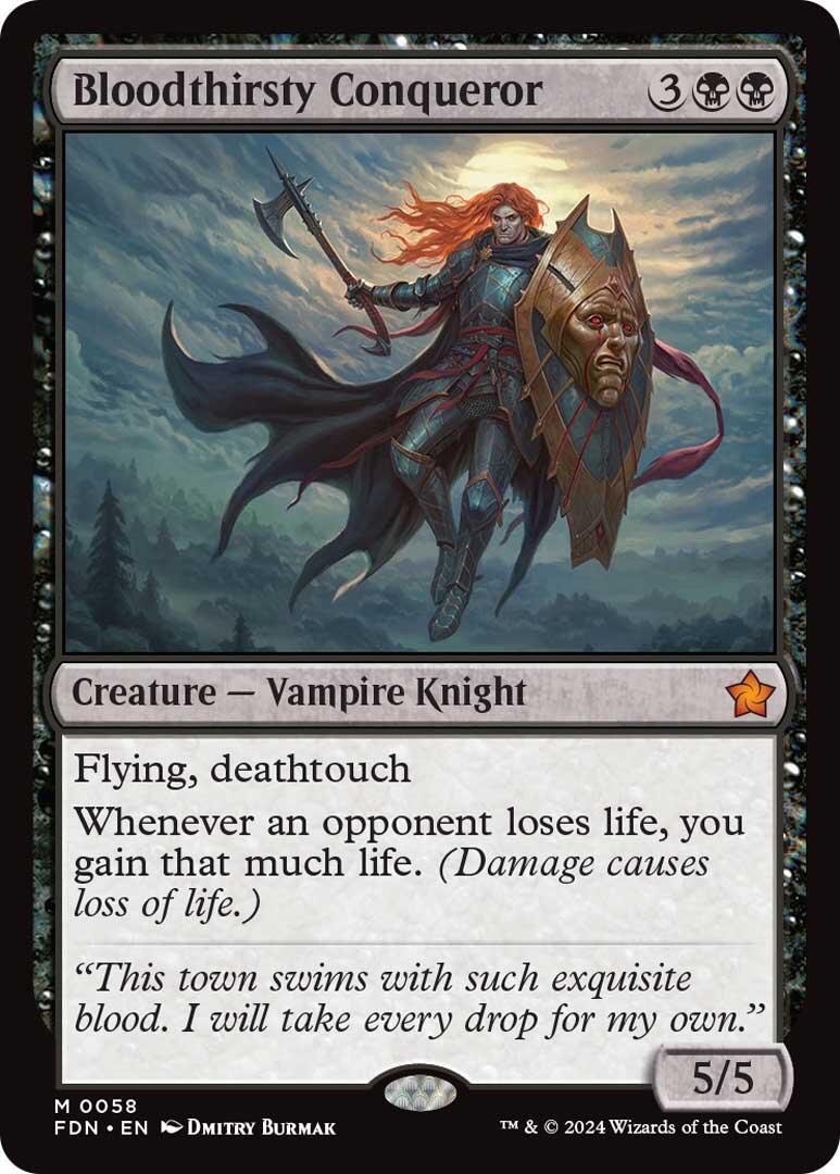 Bloodthirsty Conqueror #58 Magic Foundations