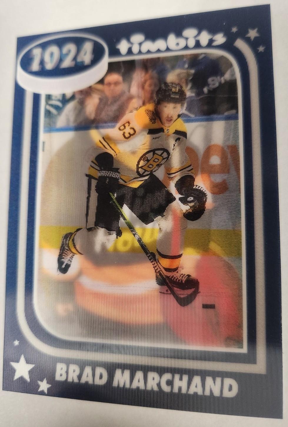 2024 Upper Deck Tim Hortons Timbits to NHL Brad Marchand #1993 card