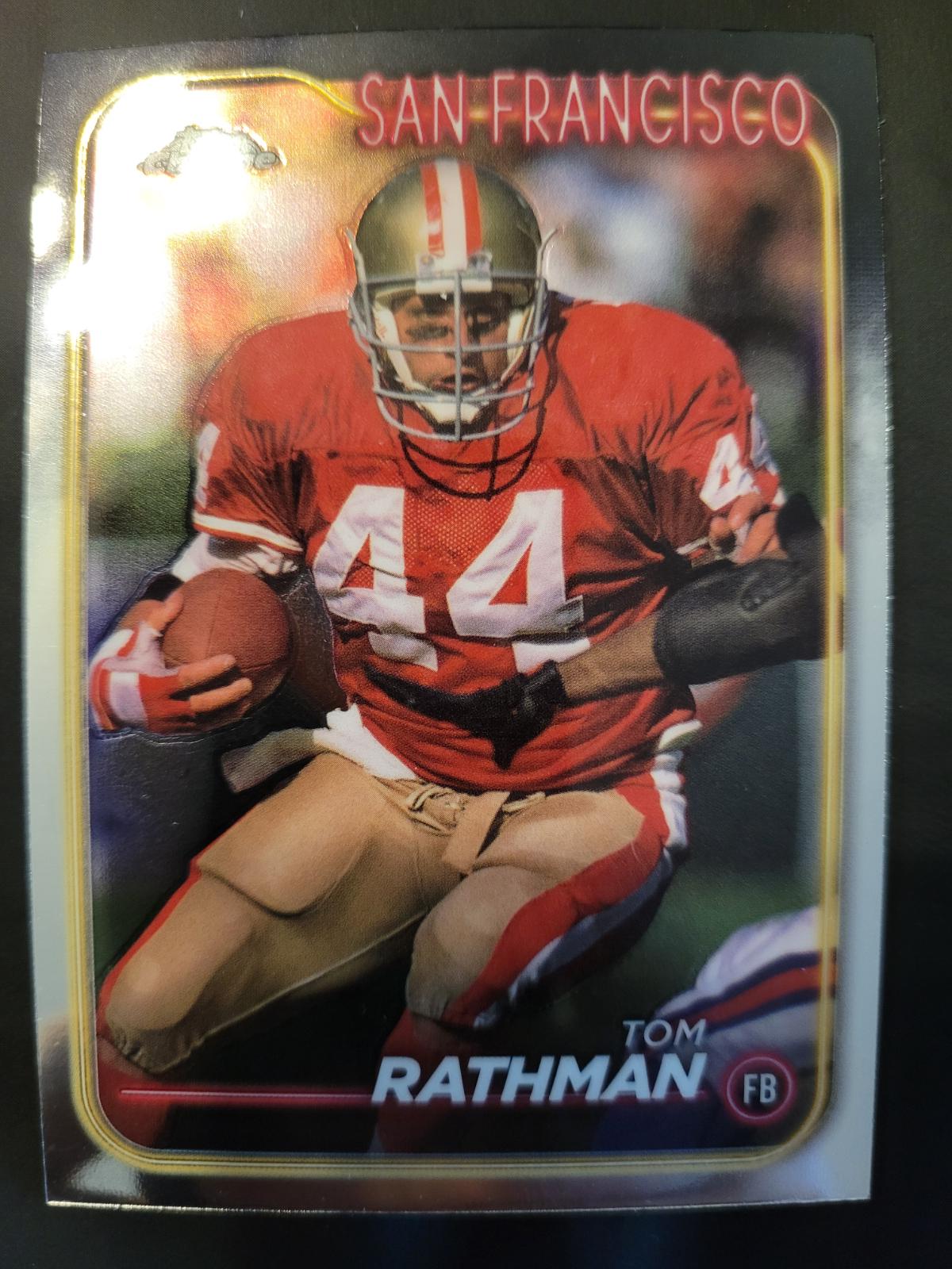Tom Rathman #181 Football Cards 2024 Topps Chrome