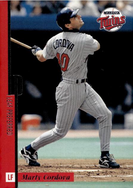 Marty Cordova #54 Baseball Cards 1996 Leaf Preferred