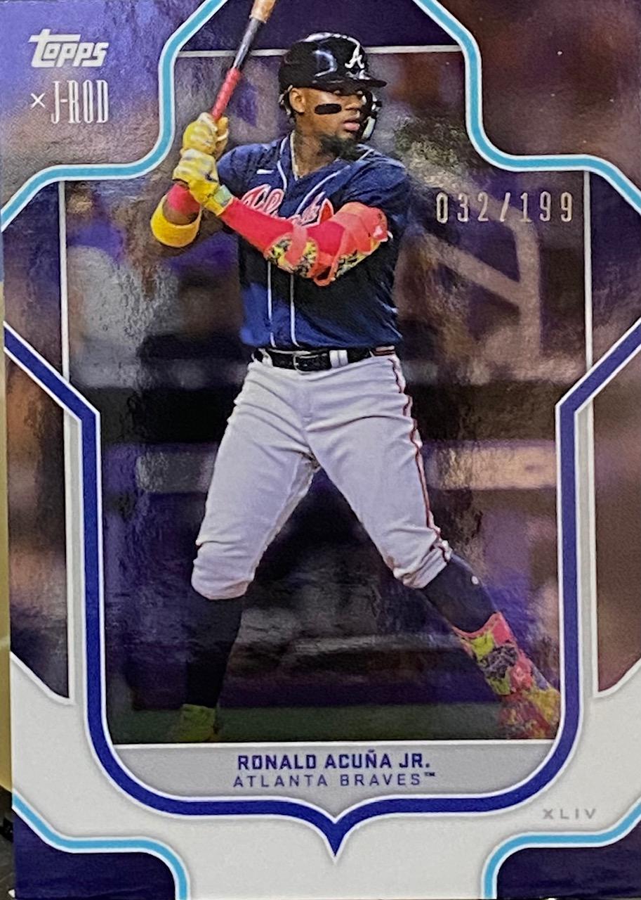 Ronald Acuna Jr. #14 2023 Topps X Julio Rodriguez Baseball