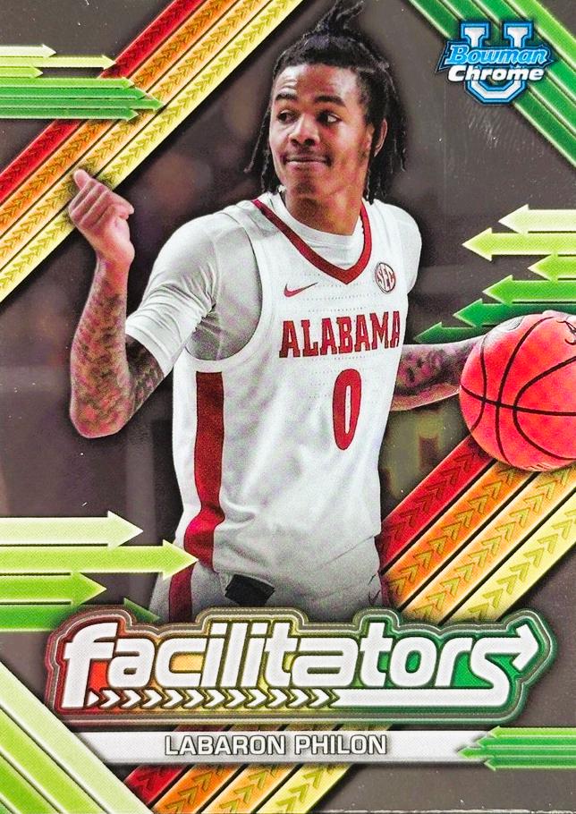 Labaron Philon #F-5 Basketball Cards 2024 Bowman Chrome University Facilitators