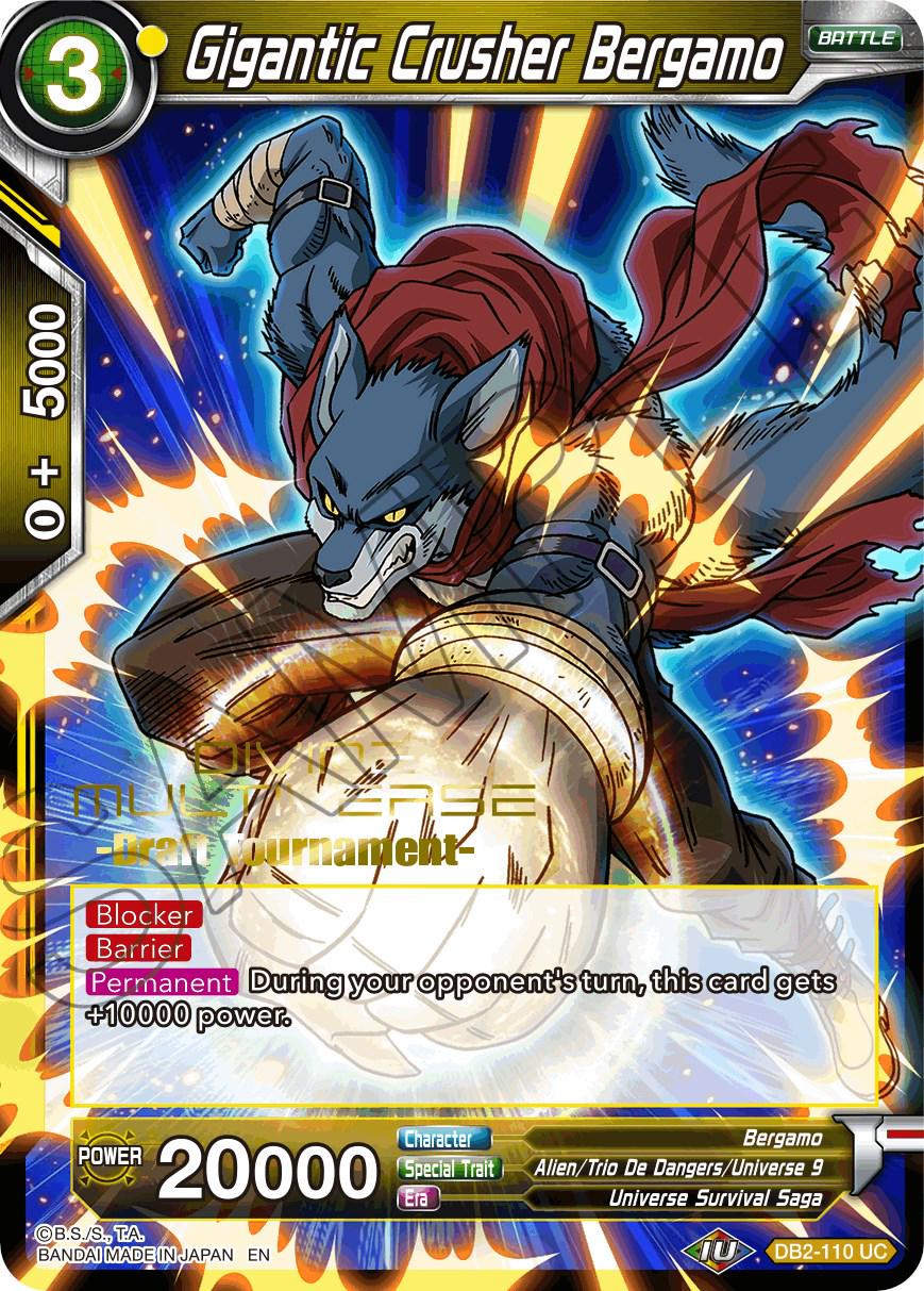 Gigantic Crusher Bergamo DB2-110 Dragon Ball Super Divine Multiverse Release Promos