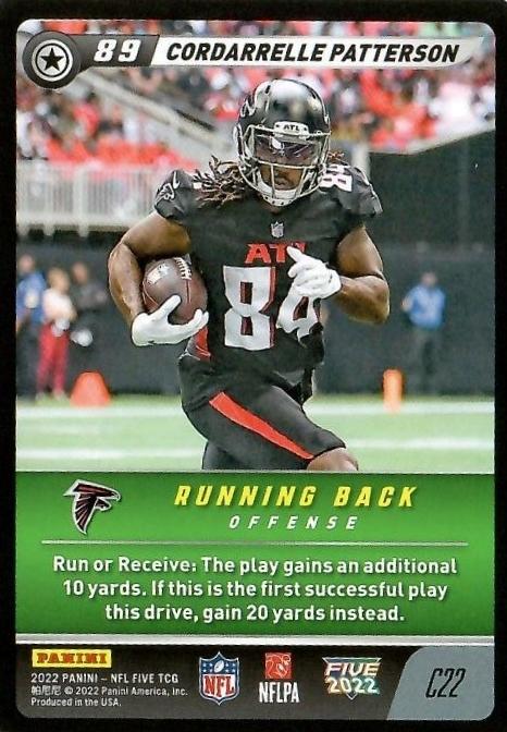 Cordarrelle Patterson #C22 2022 Panini NFL Five