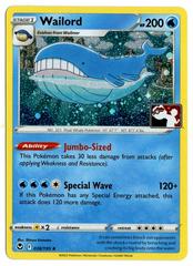 Photo Showing Holo | Wailord [Cosmos Holo Prize Pack] Pokemon Silver Tempest