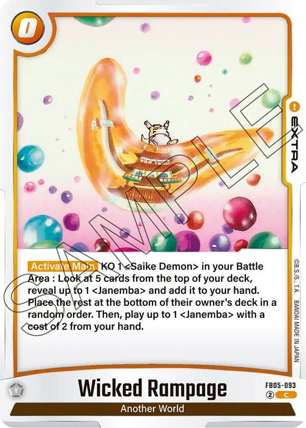 Wicked Rampage FB05-093 Dragon Ball Super New Adventure