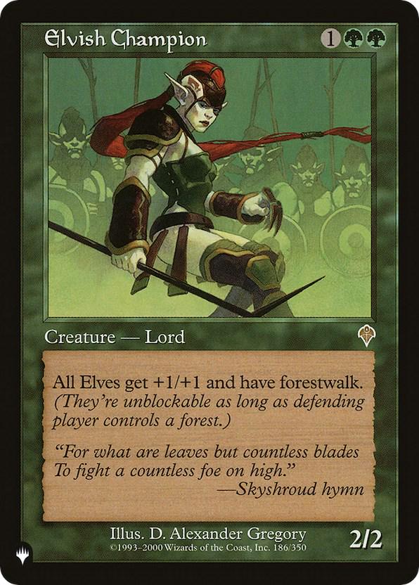 Elvish Champion #186 Magic The List Reprints