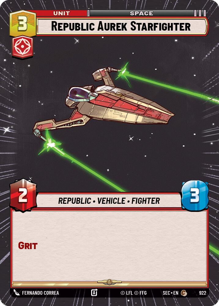 Republic Aurek Starfighter [Hyperspace Foil] #922