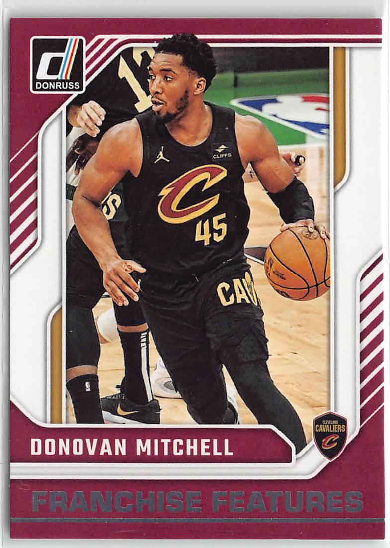 Donovan Mitchell #5 Basketball Cards 2024 Panini Donruss Franchise Features