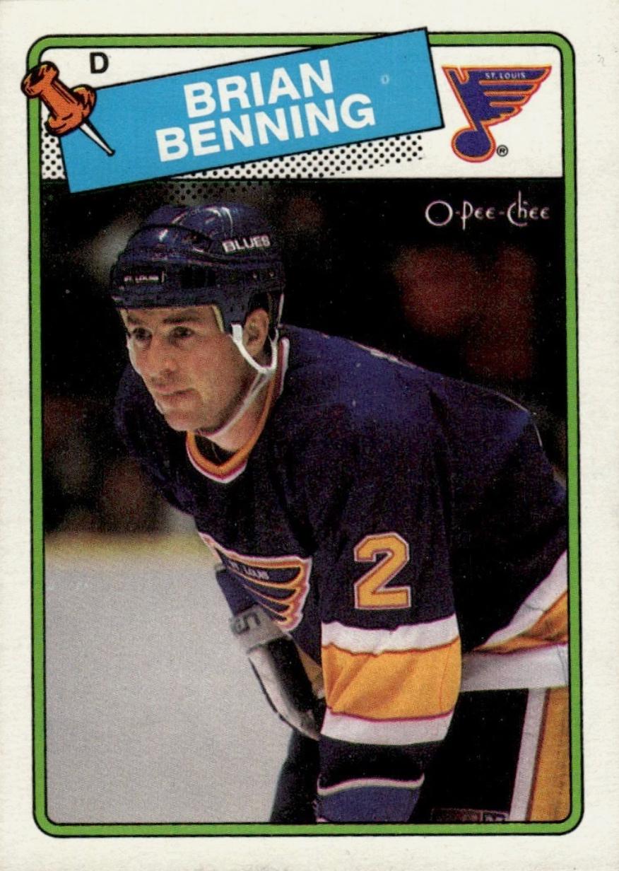 Brian Benning #174 1988 O Pee Chee Hockey