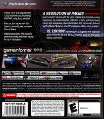 Back Cover | Gran Turismo 5 [XL Edition] Playstation 3