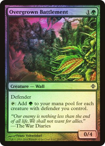 Overgrown Battlement [Foil] (Magic Rise of the Eldrazi)