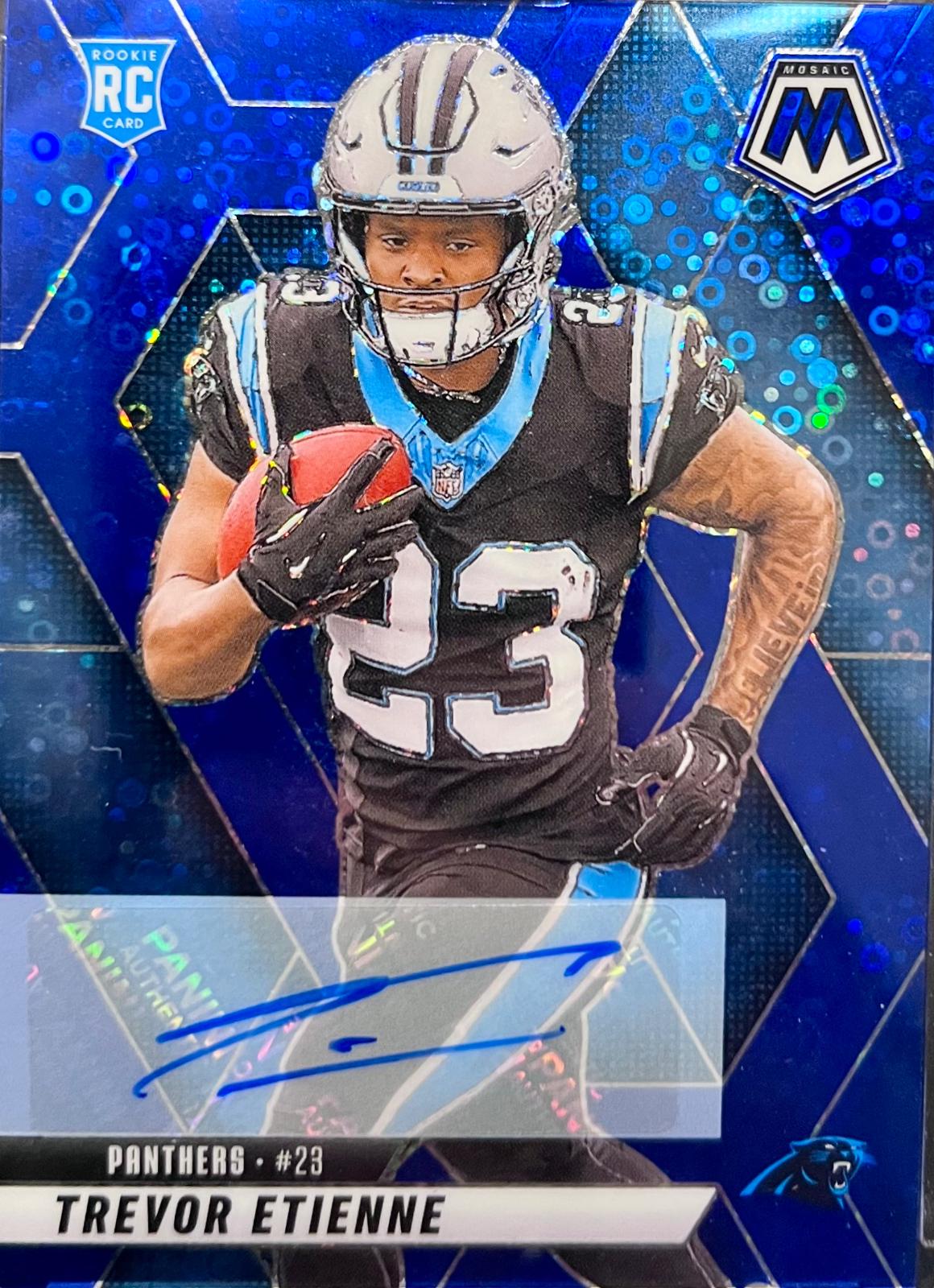 Trevor Etienne #340 2025 Panini Mosaic Rookie Autographs Football