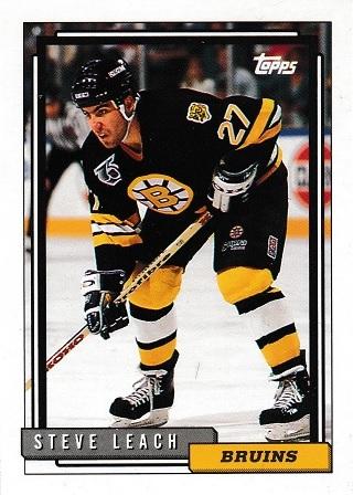 Steve Leach #16 Hockey Cards 1992 Topps
