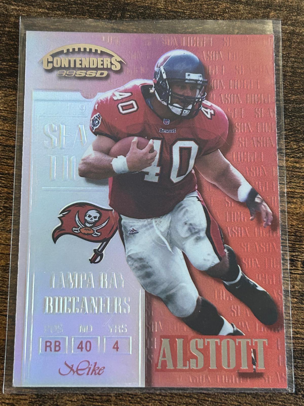 Mike Alstott #12 1999 Playoff Contenders Football
