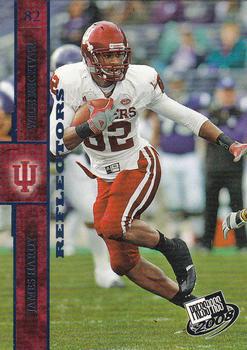 James Hardy #31 2008 Press Pass Football