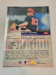 REAR | Brian Barber Baseball Cards 1994 Classic