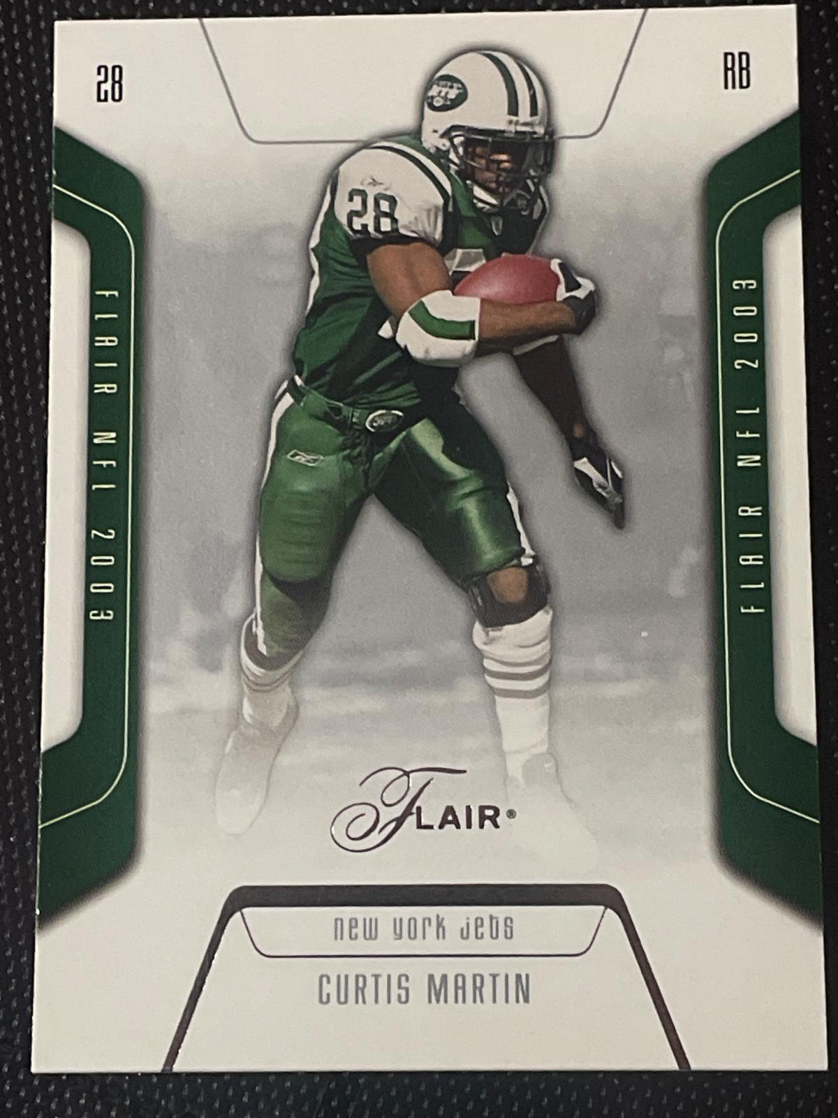 Curtis Martin #25 Football Cards 2003 Flair