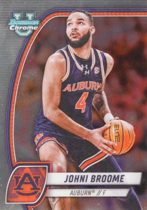 Johni Broome #98 Basketball Cards 2024 Bowman Chrome University