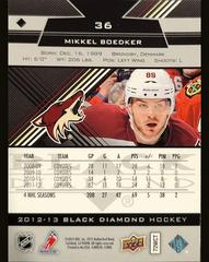 Reverse | Mikkel Boedker Hockey Cards 2012 Upper Deck Black Diamond