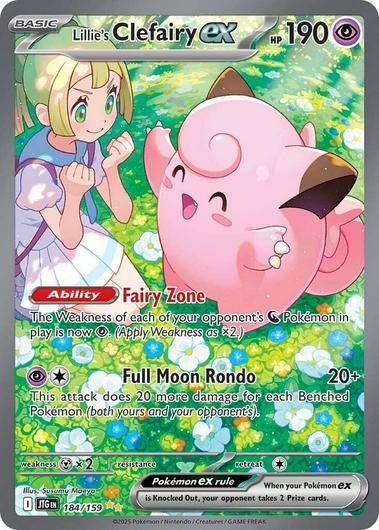 Lillie's Clefairy Ex #184 Cover Art