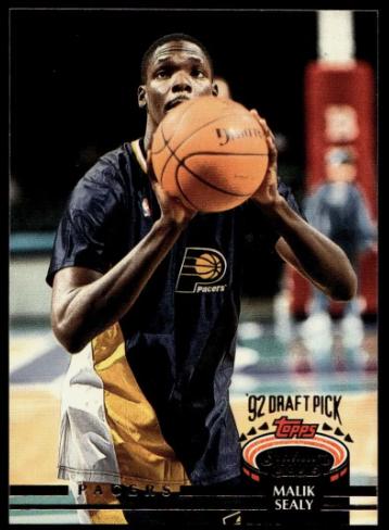 Malik Sealy #254 Basketball Cards 1992 Stadium Club