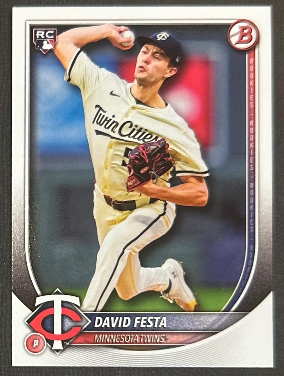 David Festa #54 Baseball Cards 2025 Bowman